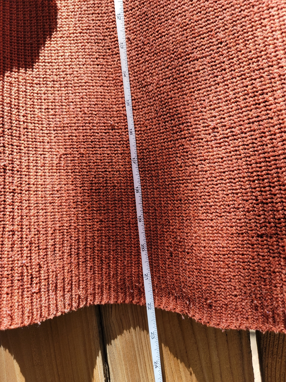 Rust Crewneck Knit Sweater - Picture 5 of 7